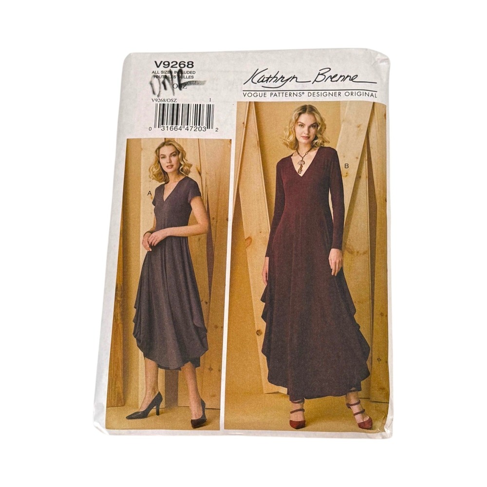 Vogue Patterns V9268 Kathryn Brenne Dress Sewing Pattern All Sizes  Uncut